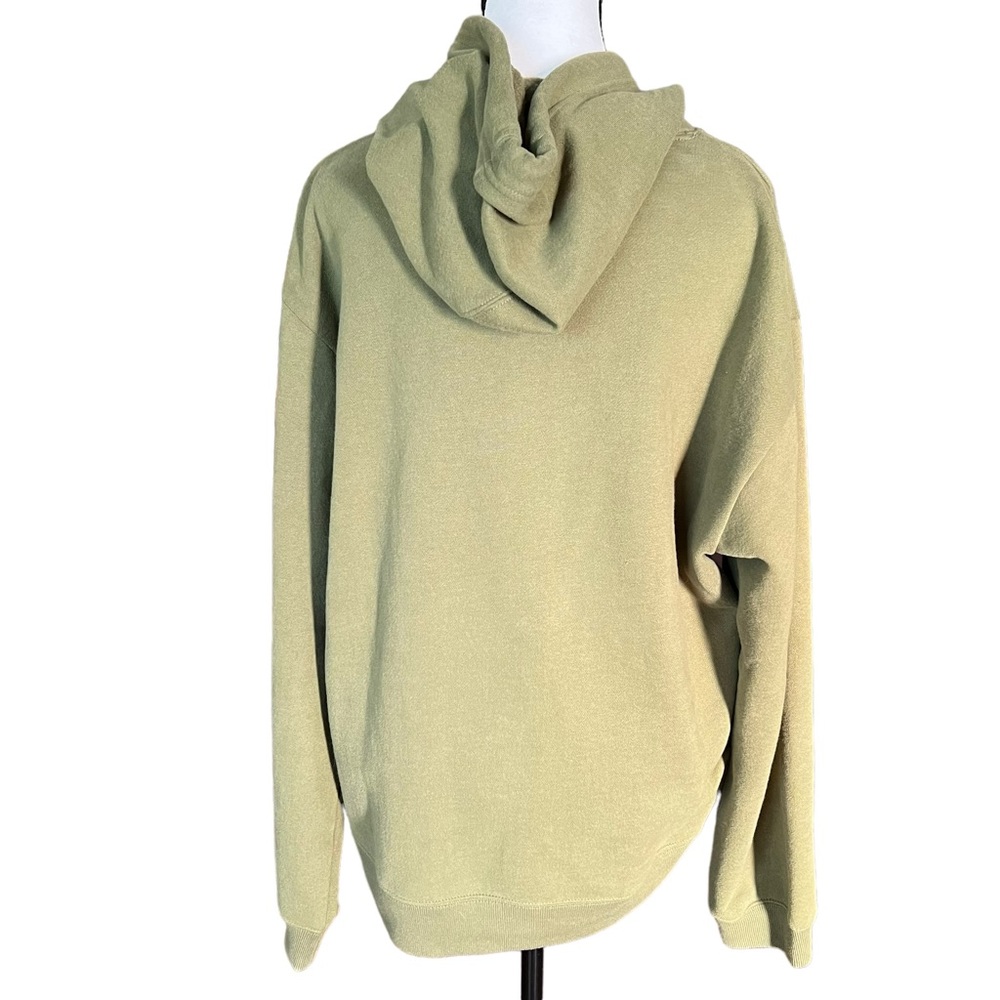 Gap Hoodie khaki Womens M purple letters - Picture 3 of 5